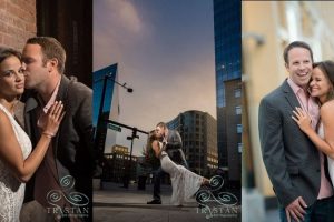 Stephanie & Nick’s fun downtown Denver engagement session