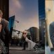 Stephanie & Nick’s fun downtown Denver engagement session
